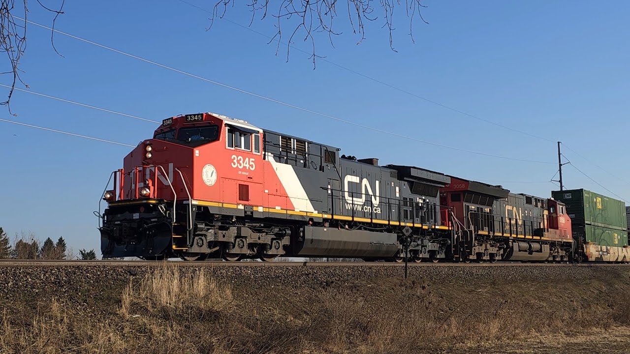 Canadian National  -  Westbound Stack/Rack Train 3/13/24