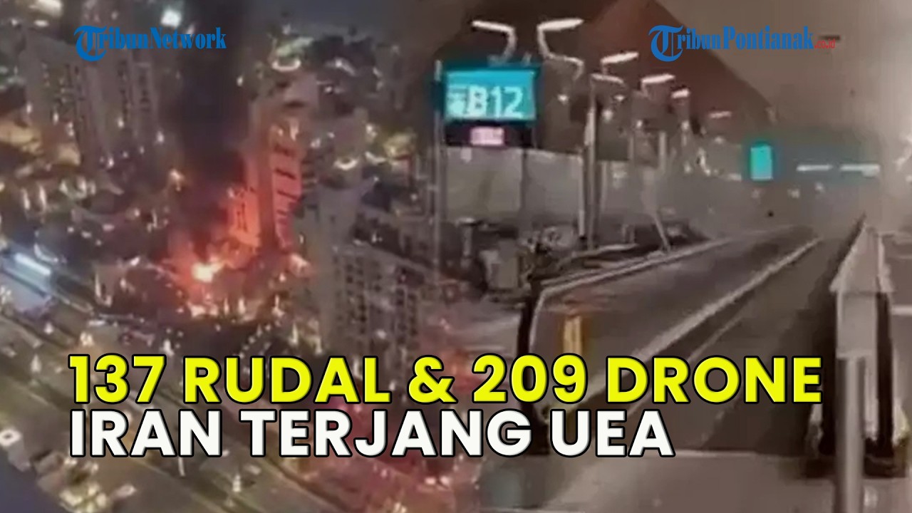 137 RUDAL DAN 209 DRONE IRAN TERJANG UEA❗ BANDARA DUBAI RUSAK