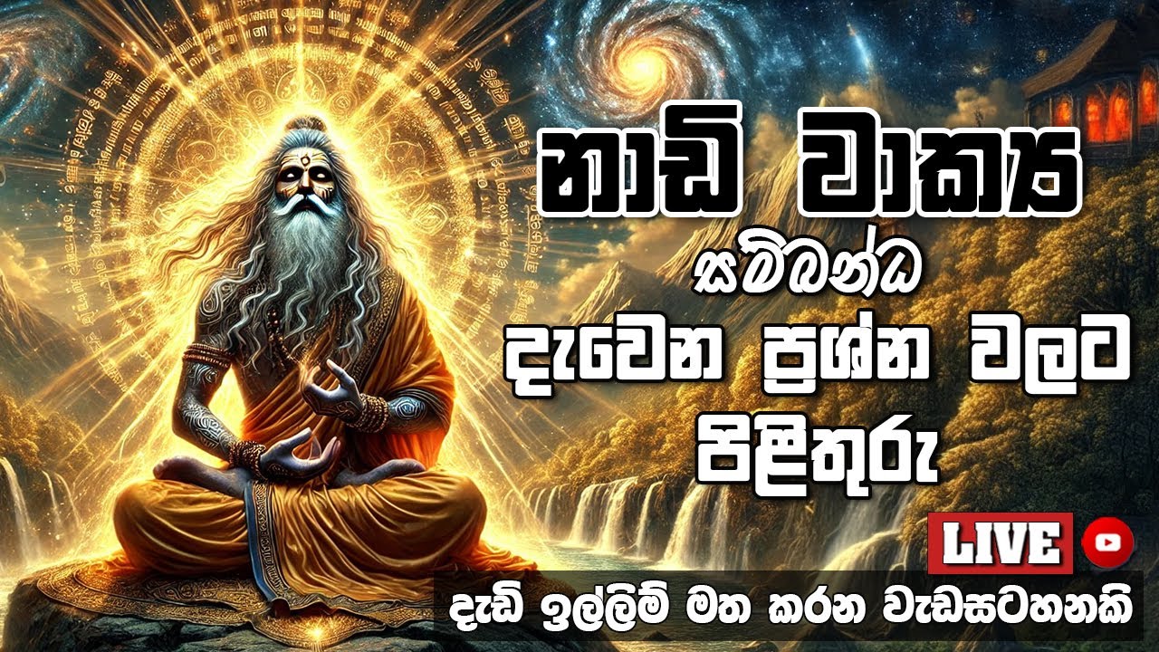 නාඩි වාක්‍ය සම්බන්ධ දැවෙන ප්‍රශ්න වලට පිළිතුරු