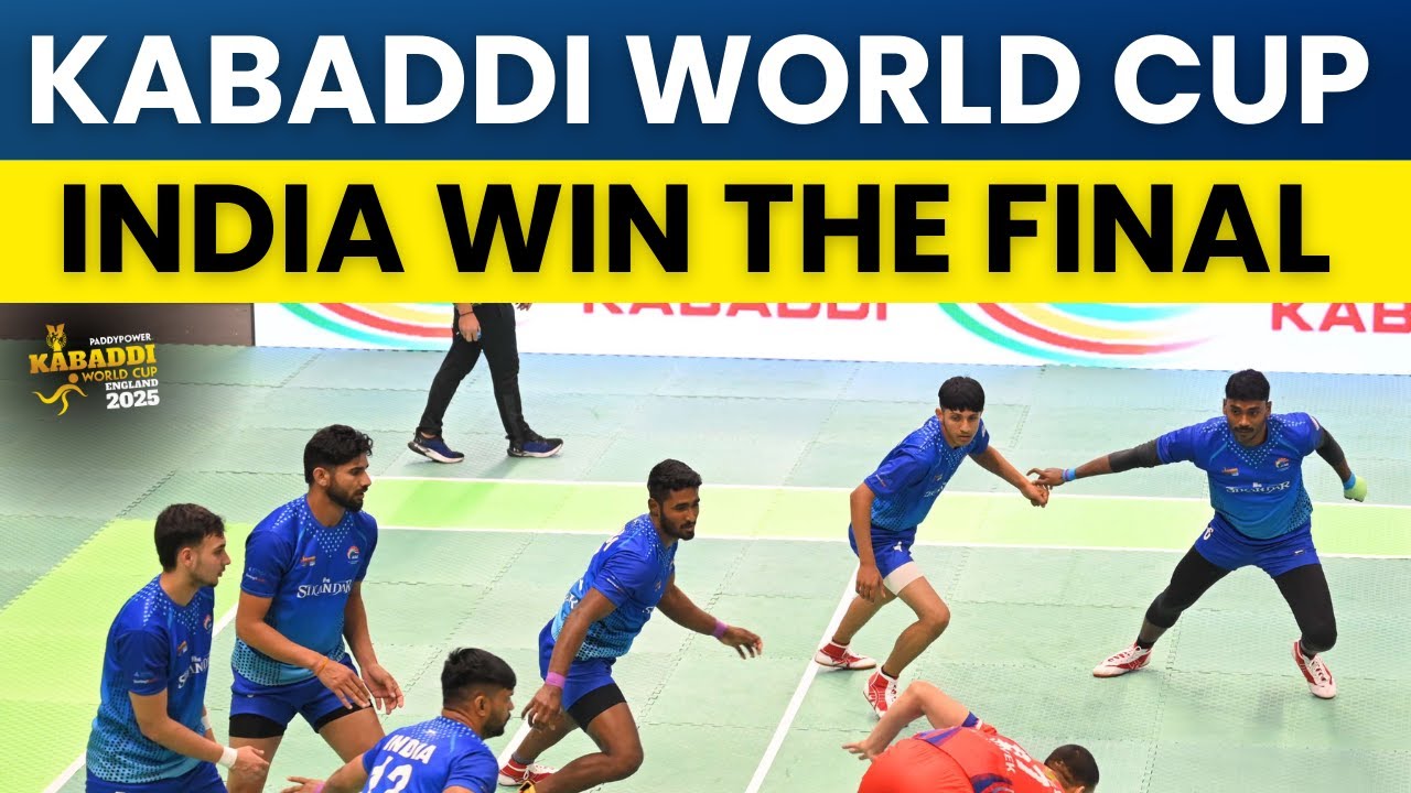 🛑 Kabaddi World Cup 2025 Final LIVE : India vs England