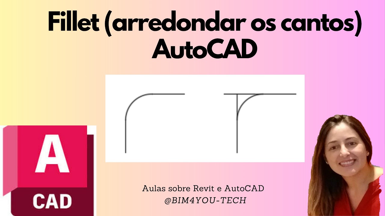 Como arredondar os cantos no AutoCAD com o comando FILLET