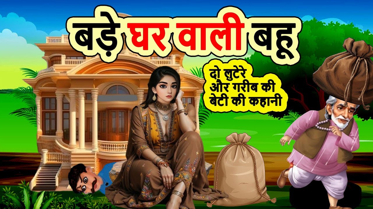 बड़े घर वाली बहू | BADE GHAR VAALI BAHU | cartoon story | hindi khani | moral story | mann k voice