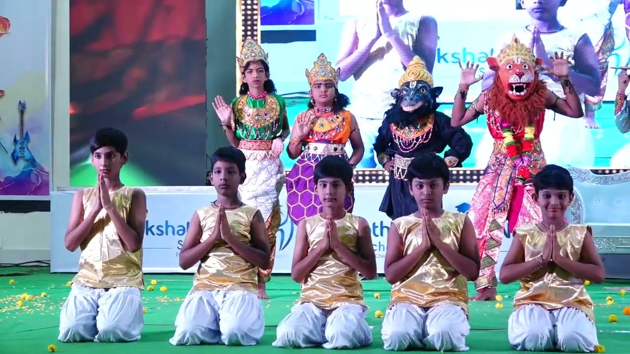 Krishnam vande Jagathgurum Dance at Nakshathra School Nellore's Annual Day 2022-2023