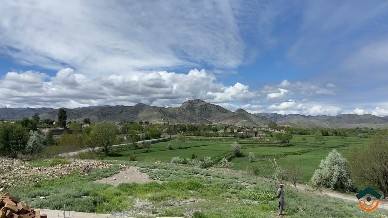 Exploring Serene Nature's Lush Green Fields of Parachinar.