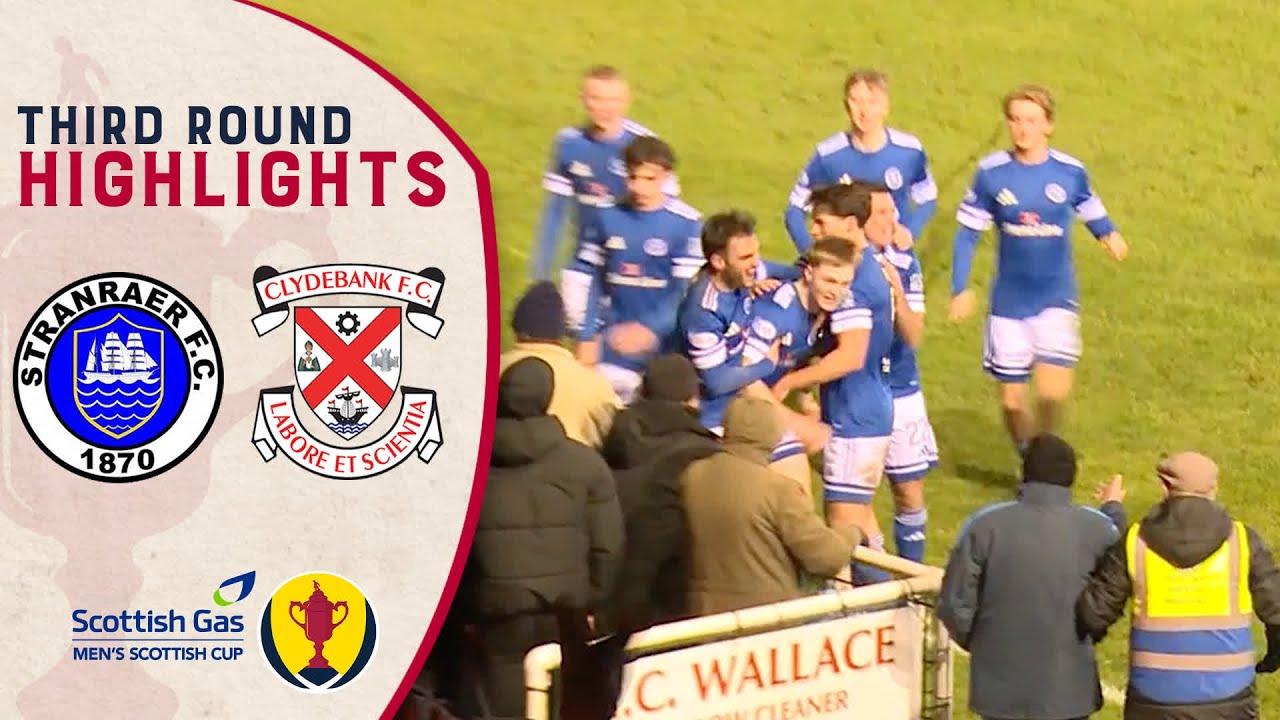 Stranraer 2-1 Clydebank | Scottish Cup Third Round Highlights