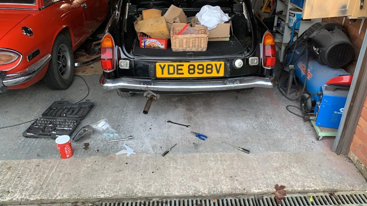 MGB GT Episode 19   Chrome Bumper Conversion Part 1