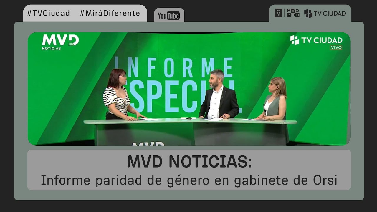 MVD Noticias - Informe paridad de género en gabinete de Orsi