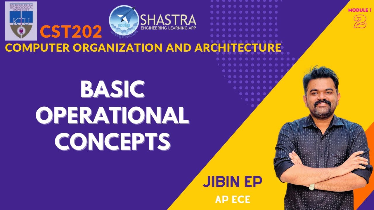 Basic Operational Concepts | Computer  Organization and Architecture | CST202 | KTU
