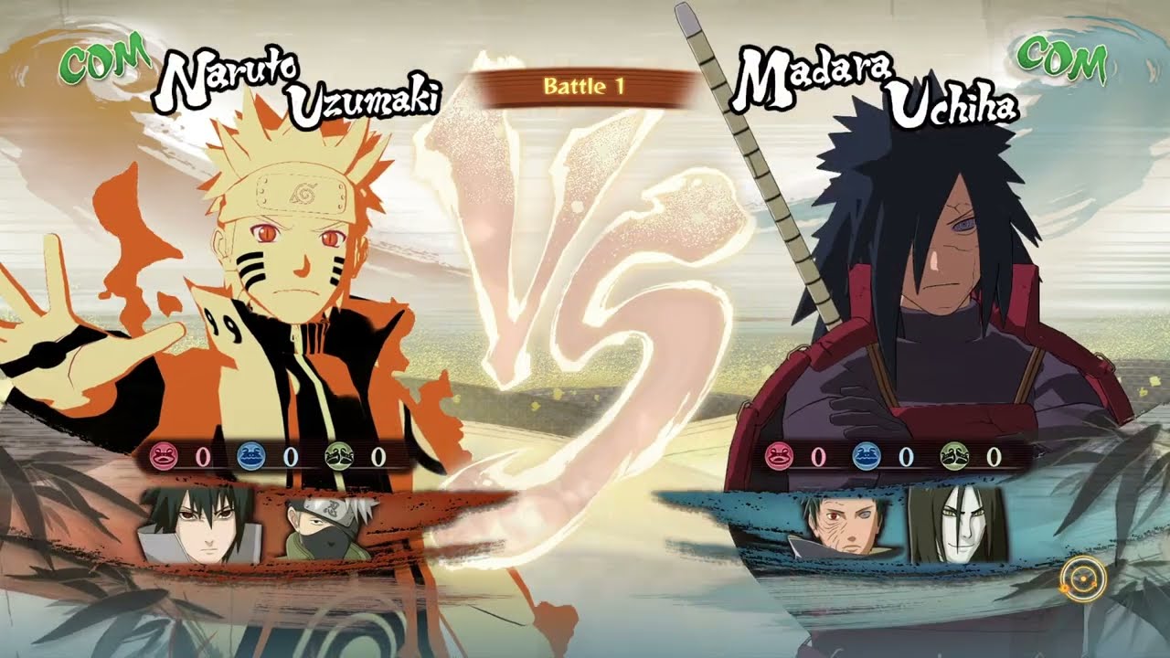 TEAM NARUTO VS TEAM MADRA // NARUTO SHIPUDEN ULTIMAT // 4K