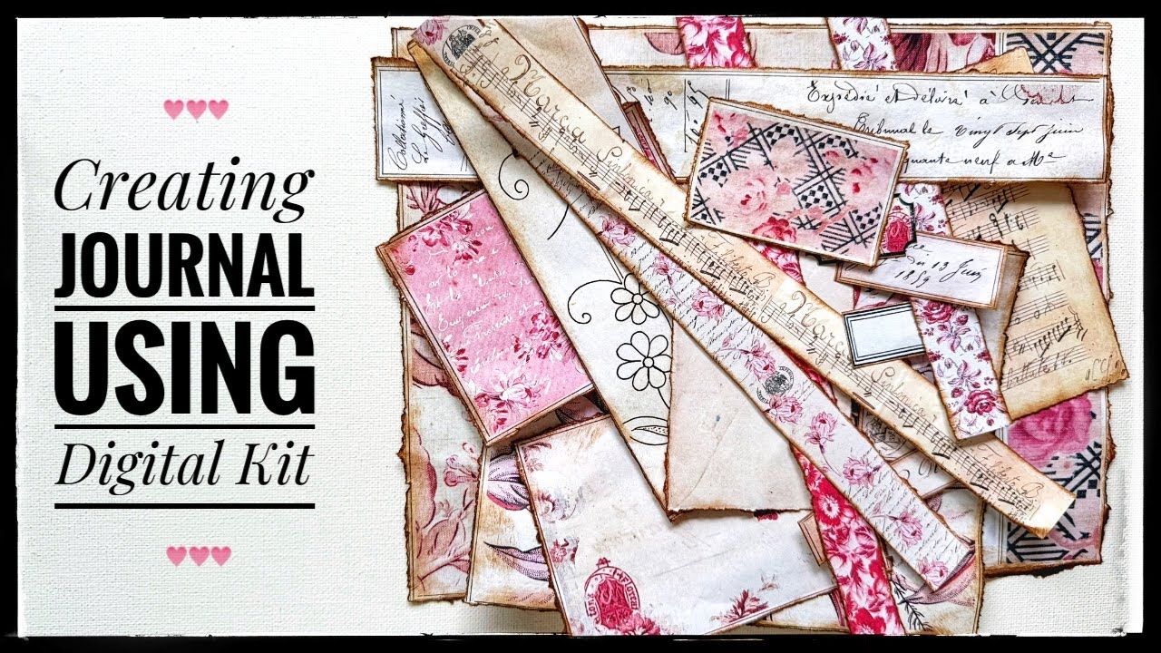 Journal Making - How To Use A Digital Kit - Tutorial - Beginner Friendly