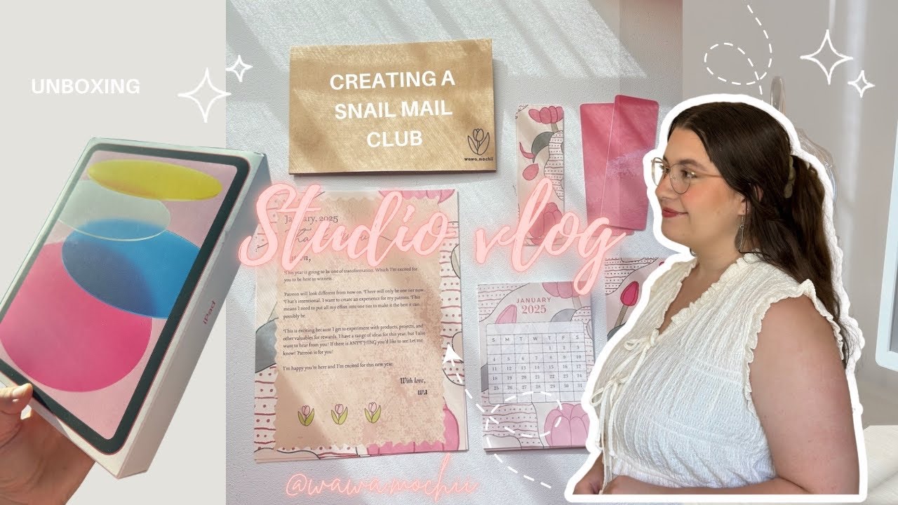STUDIO VLOG | new iPad unboxing, studio reset, January Patreon rewards