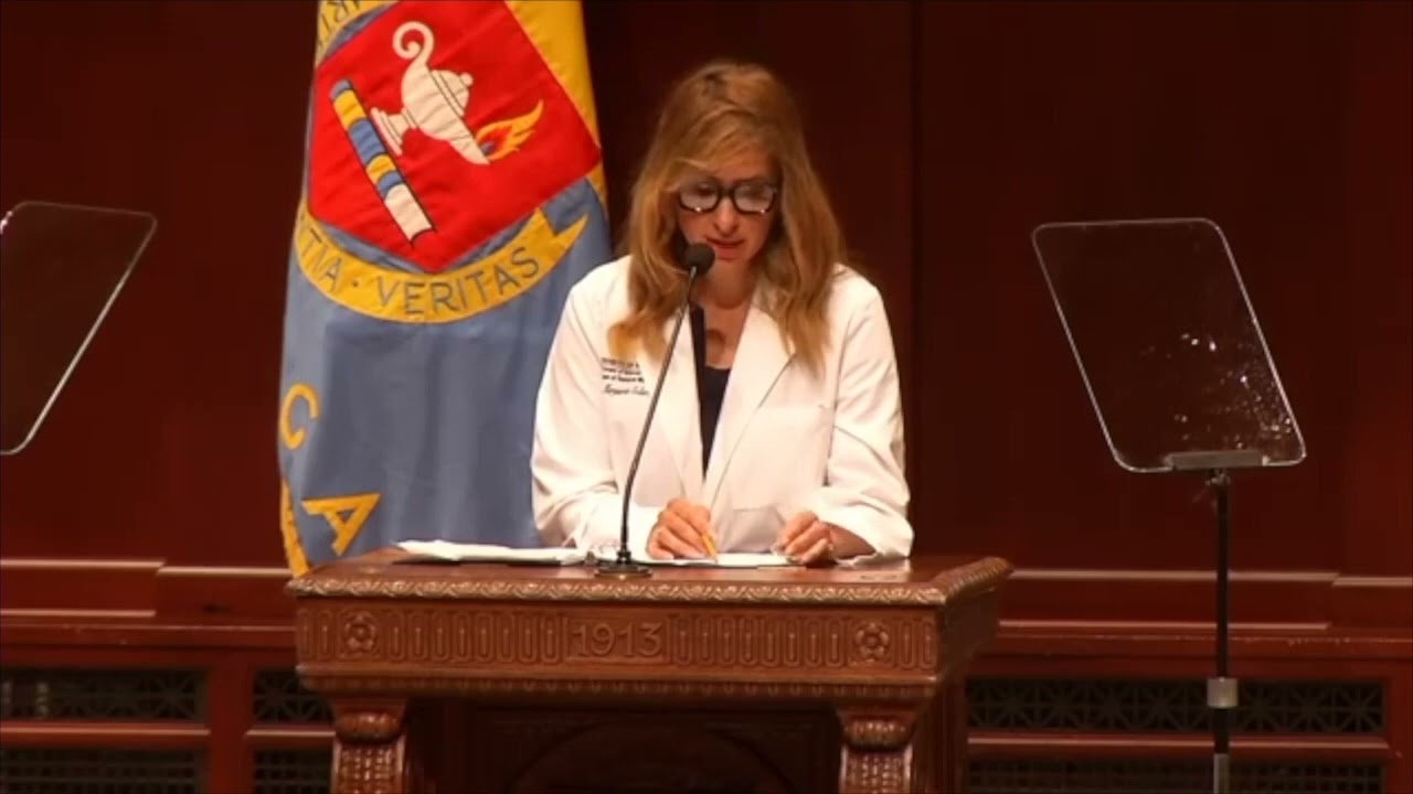Dr Kristin Collier at the 2022 University of Michigan White Coat Ceremony