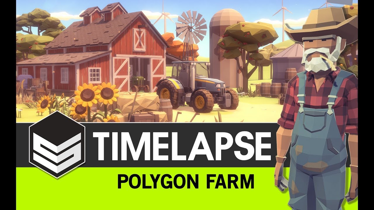 POLYGON Farm Pack - (Timelapse) 3D Low Poly Art for Games by #SyntyStudios