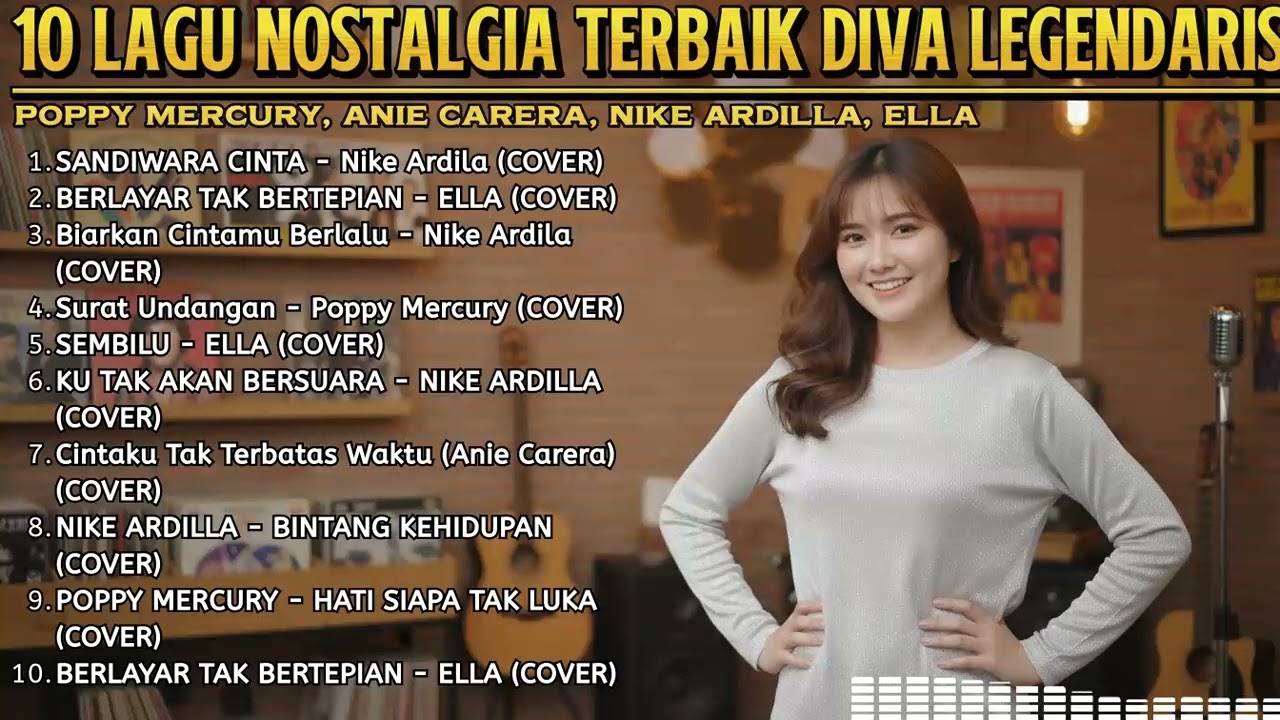 10 Lagu Nostalgia Pilihan Terbaik | Diva Legendaris Indonesia Malaysia | Cover Suara 90an