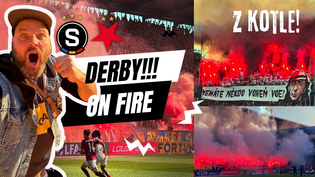 Z🔥KOTLE! Zápas roku! Derby v ohni! Granáty! EMOCE! SPARTA - SLAVIA!