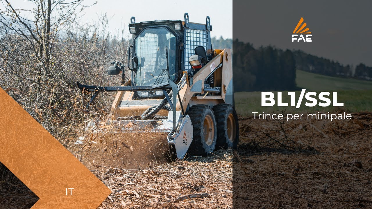 La trincia forestale con tecnologia Bite Limiter per piccole minipale da 45 CV