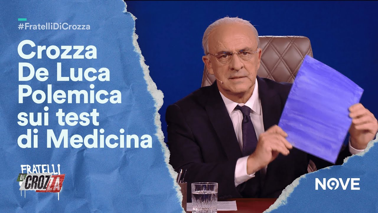 Crozza De Luca in polemica contro i Test di Medicina 