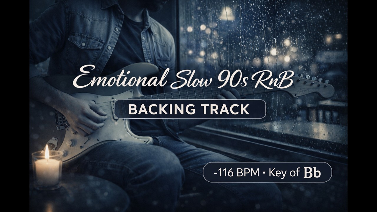 Emotional Slow 90s RnB Jam Backing Track – 116 BPM – Key of Bb