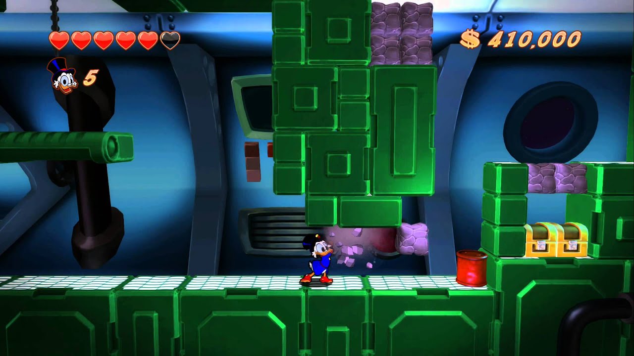 DuckTales Remastered Walkthrough Part 6 - The Moon - Finding the Green Cheese of Longevity