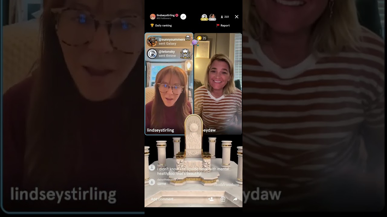 Lindsey Stirling Transcendence Collective with Abbey Daw Favorited App Livestream 03-12-25