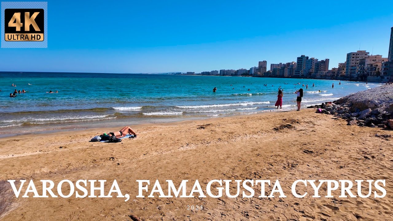 2025 Ghost Town Varosha, Famagusta | Cyprus Walkthrough 4K