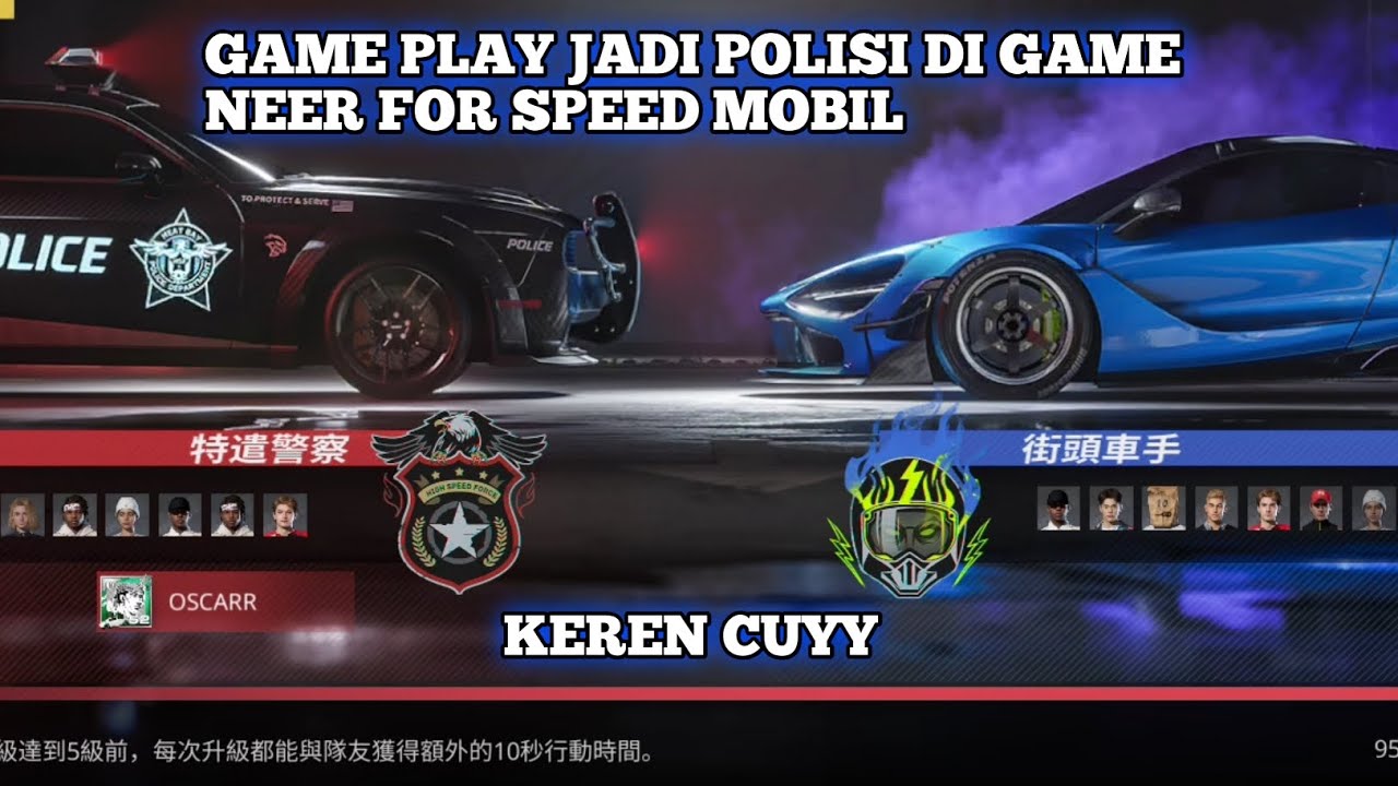 GAME PLAY JADI POLISI DI GAME NEER FOR SPEED MOBIL WAH KEREN POL
