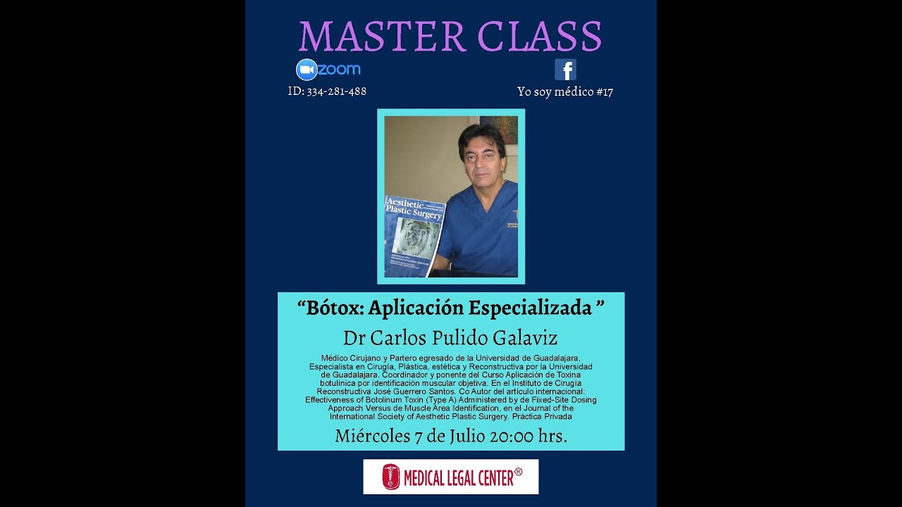 Master Class: “Bótox: Aplicación Especializada”