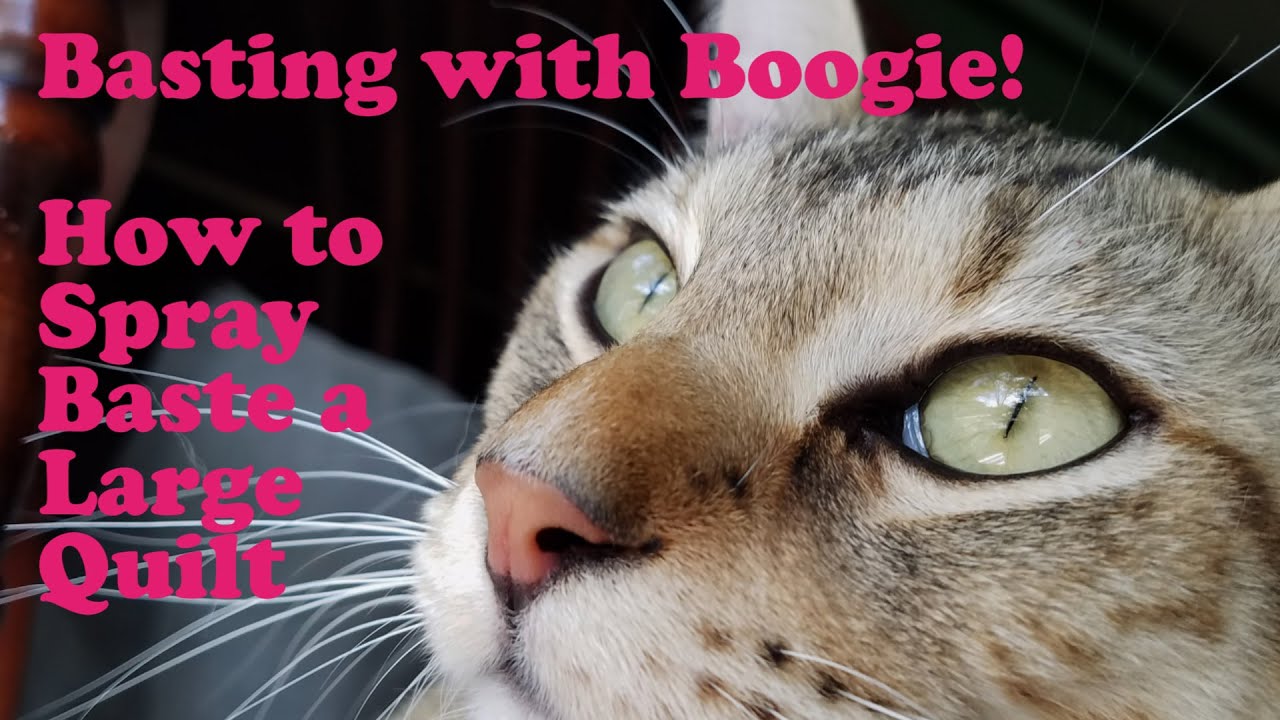How to Spray Baste a Large Quilt (Basting with Boogie!)