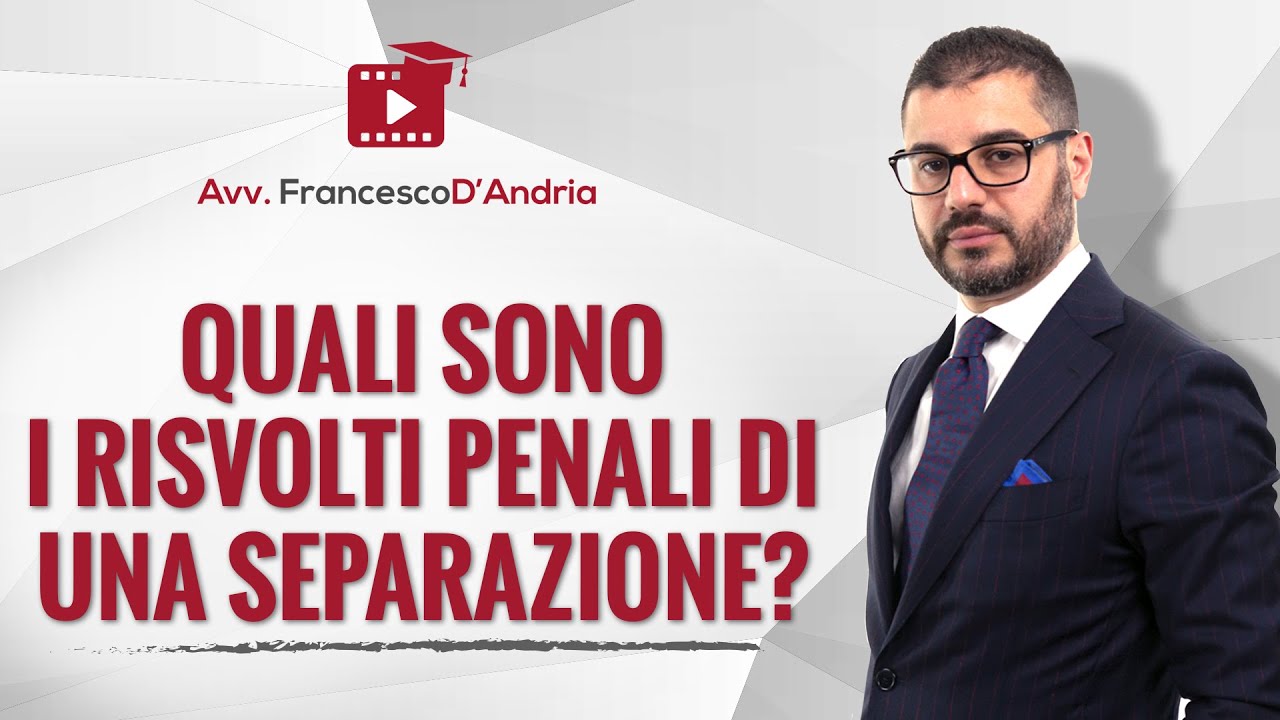 Quali sono i risvolti penali di una separazione?
