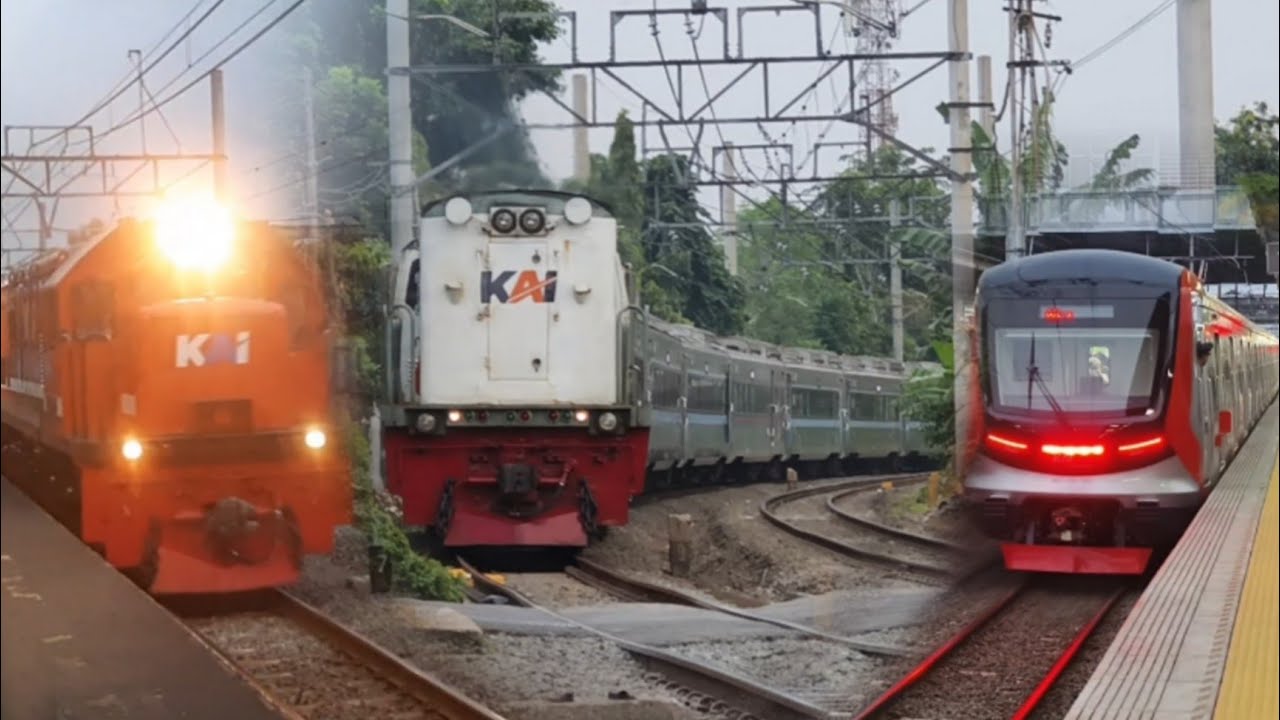 RAMAINYA KUMPULAN KERETA API KRL JAKARTA RNB CC 201 SUMATERA,HIDUNG PANJANG NEW GEN,KRL BARU CHINA