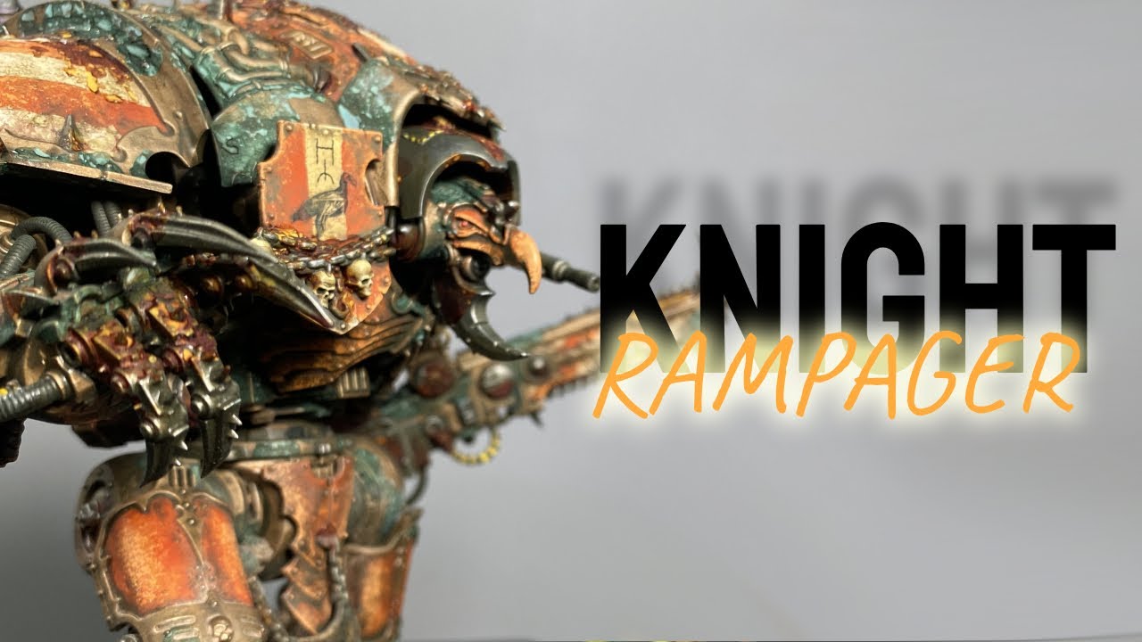 Заканчиваю своего Grimdark Chaos Knight Rampager