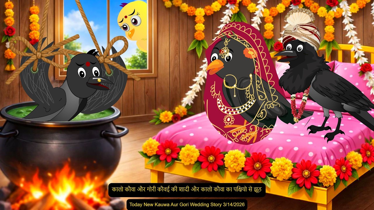 03-14-2026|Rano Chidiya Wala Cartoon| Garmi Ka Kahar Ki Kahani |New Chidiya Aur Kalo Kauwa Kahani