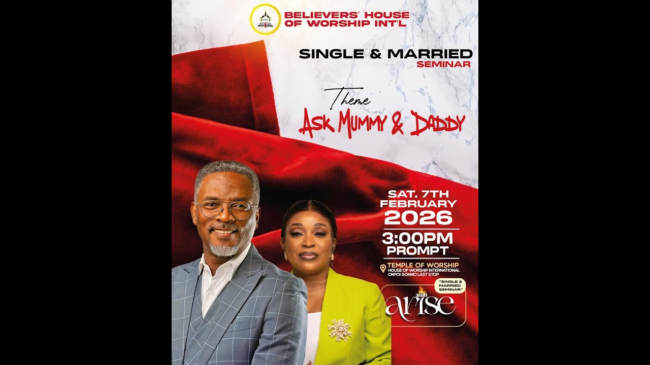 JOIN US : SINGLE & MARRIED SEMINAR || ASK MUMMY & DADDY || 07-02-26 ||