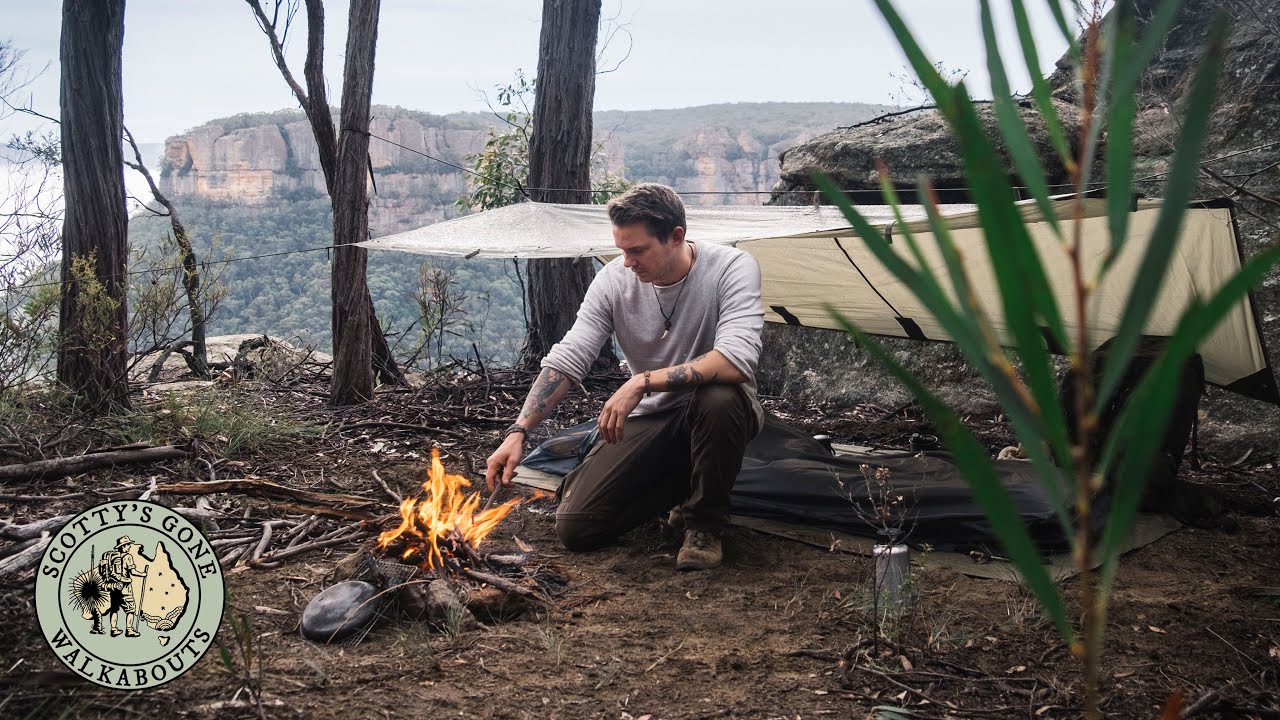 Wild Bushcraft Camp on Cliff Edge