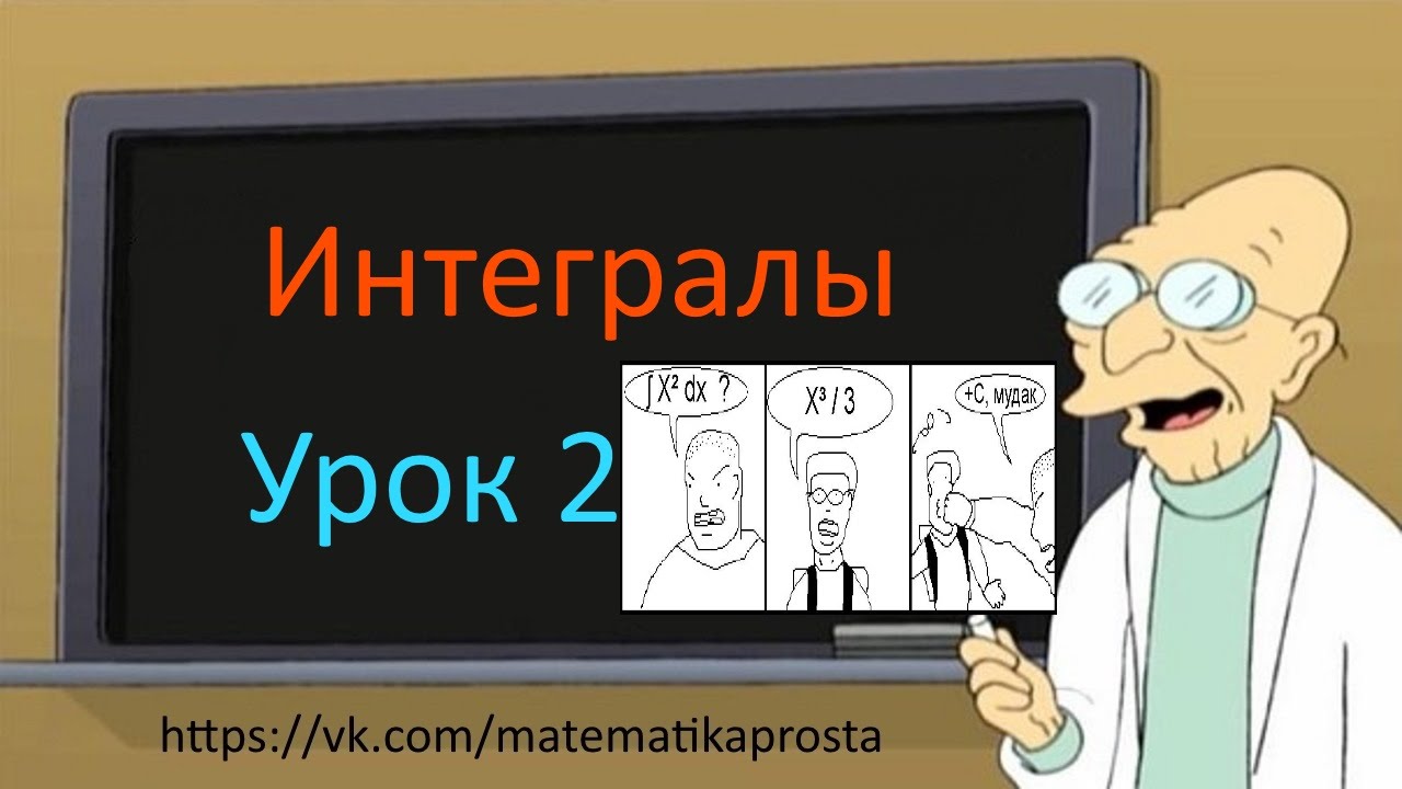 Интегралы с нуля. Второй урок. Решение Элементарных интегралов.