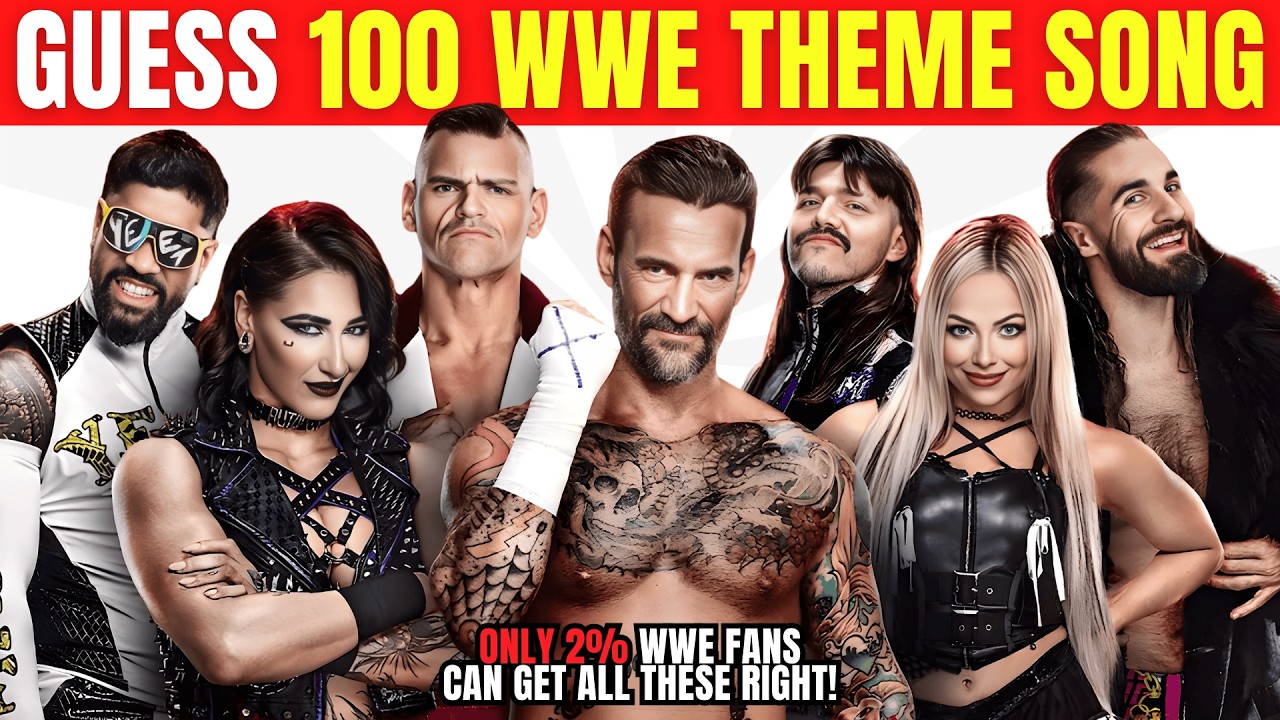 Сможете ли вы угадать 100 лучших музыкальных тем для выхода рестлеров WWE? | Роман Рейнс, Коди Ро...