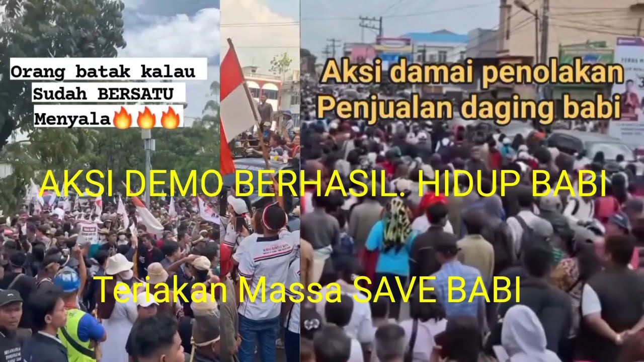 AKSI DEMO BUAHKAN HASIL. JUALAN DAGING BABI KEMBALI BERLANJUT DI KOTA MEDAN