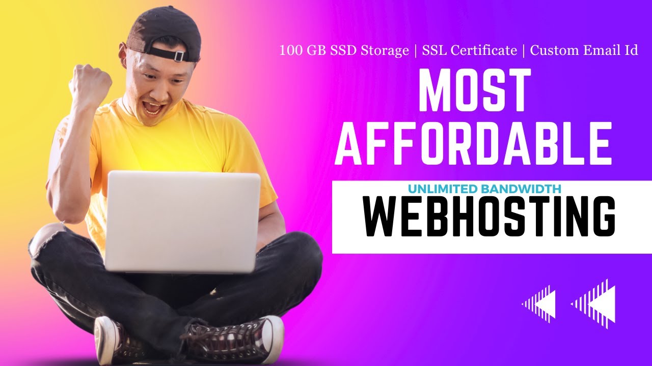 Most Affordable Secure Hosting | Unlimited Bandwidth | 100 GB SSD Storage | SSL | Custom Email |