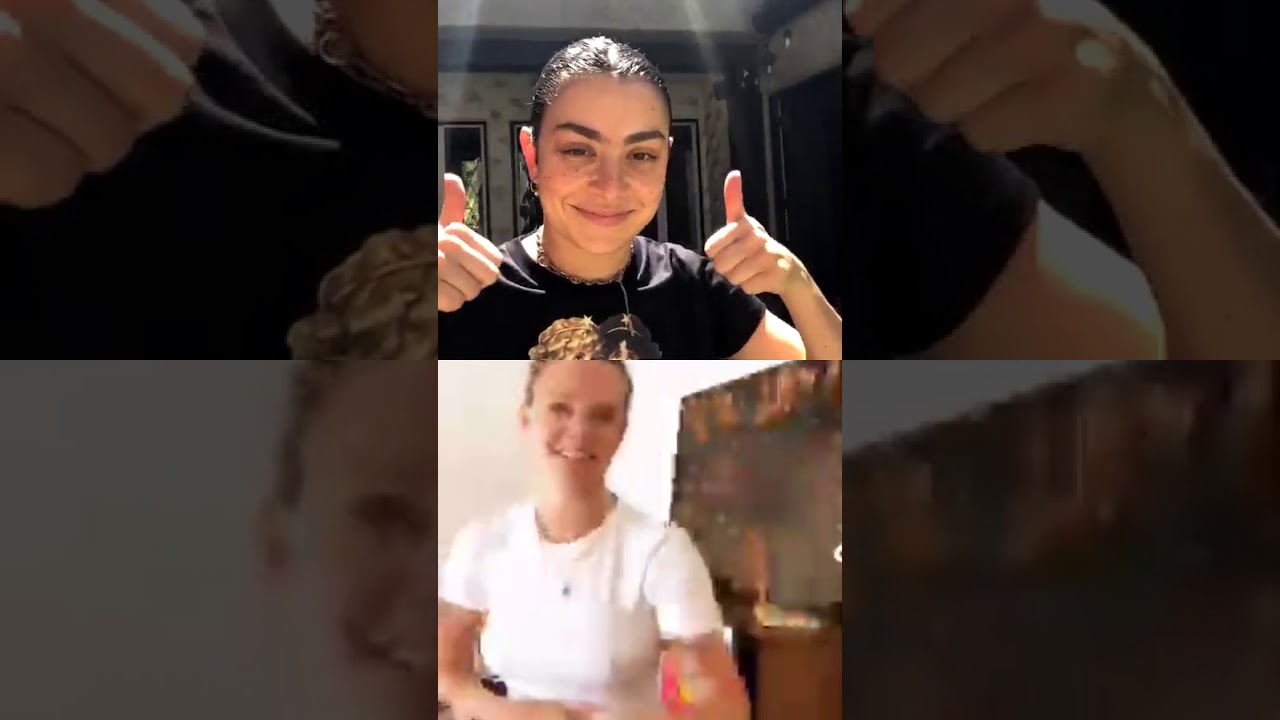 Tove Lo and Charli XCX - Instagram Live Vocal Training on 30Mar20