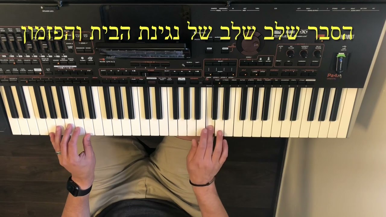 לימוד אורגן -לימוד השיר ככה בלי שלום של שרית חדד - סרט הדגמה. רוצים את השיעור המלא? תקראו למטה👇
