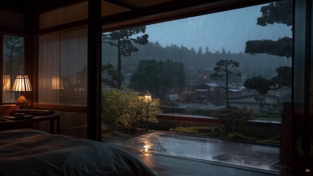 CURE INSOMNIA! Instant Deep Sleep Rain Sounds Tapping Window | Relaxing White Noise ASMR.