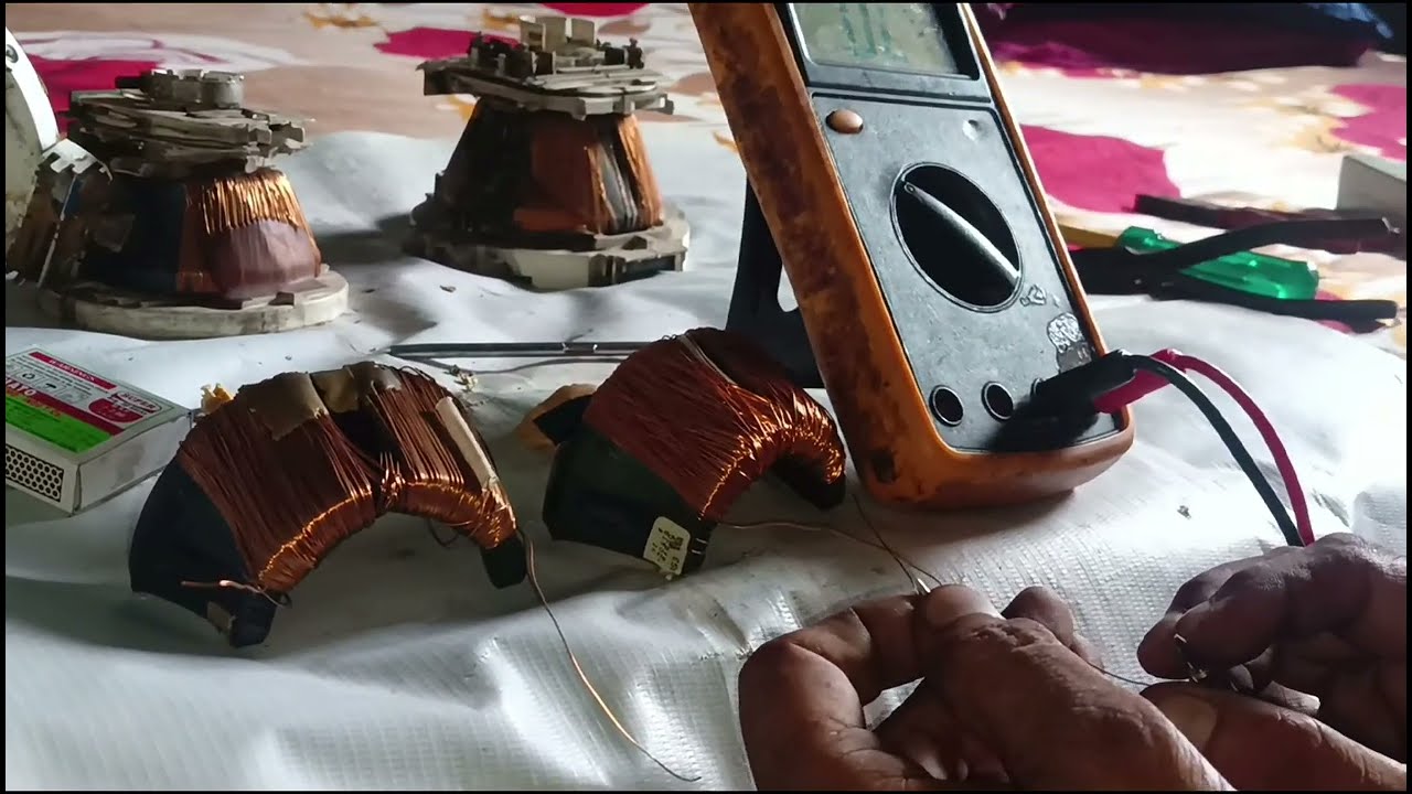 samsung crt tv yoke coil repair / crt tv yoke coil winding in hindi part (1)