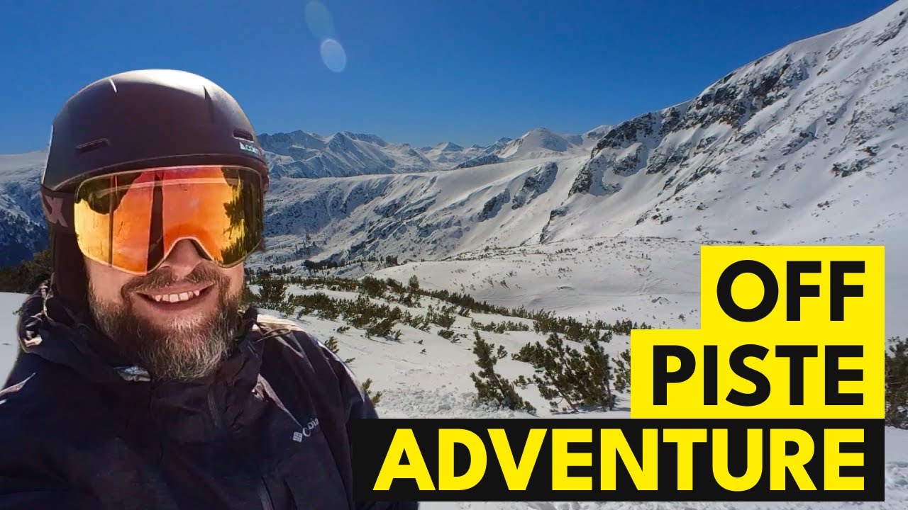 Off-piste spring skiing - A powder day in Bansko