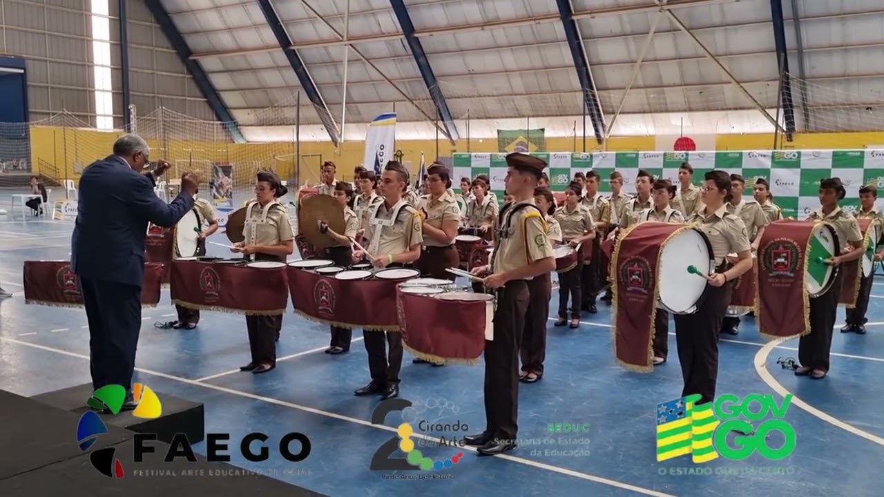 Banda de Percussão do CEPMG Hélio Veloso – FAEGO 2025 | Etapa Regional – AnápolisProf. Moisés Jacob