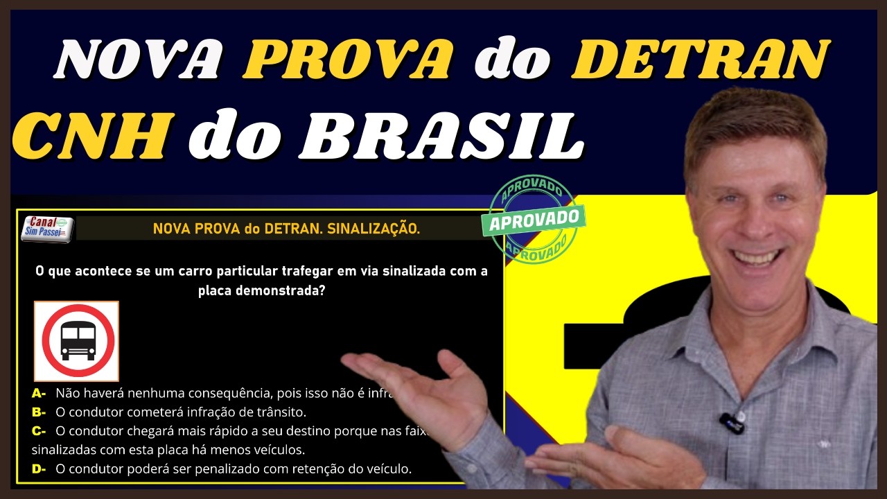 CNH do BRASIL. Nova prova do DETRAN 2026. Simulado Oficial do DETRAN. Quest&otilde;es Muito Cobradas.