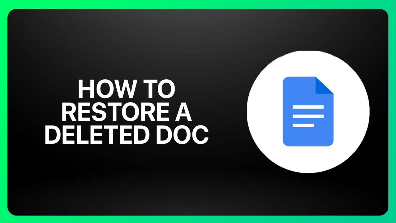 Как восстановить удалённый документ Google в Google Docs 2025! Руководство