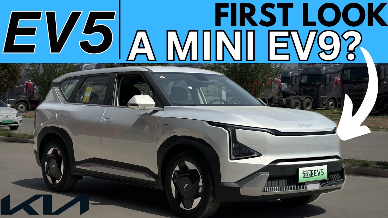 Kia EV5 First Look│Walkaround & A QUICK DRIVE! - 88.1kWh LFP Battery 500km Range - CN Version