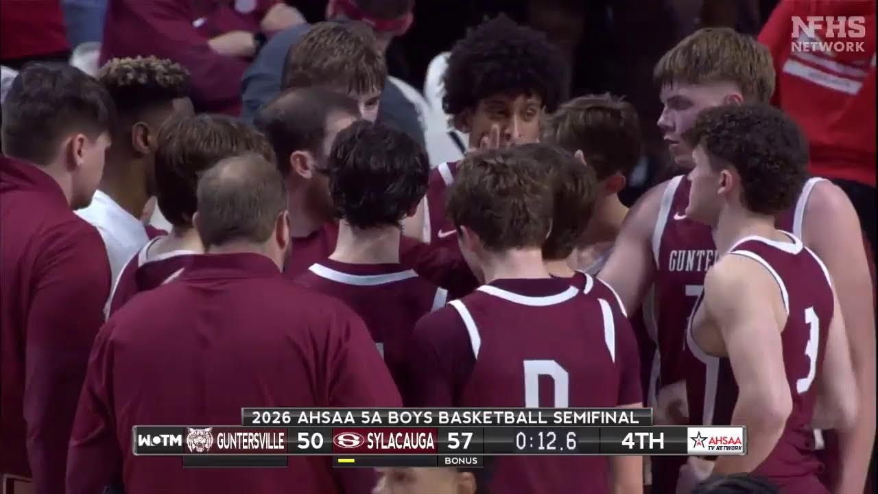 2026 AHSAA 5A Boys Basketball Semifinals #1 Guntersville vs Sylacauga