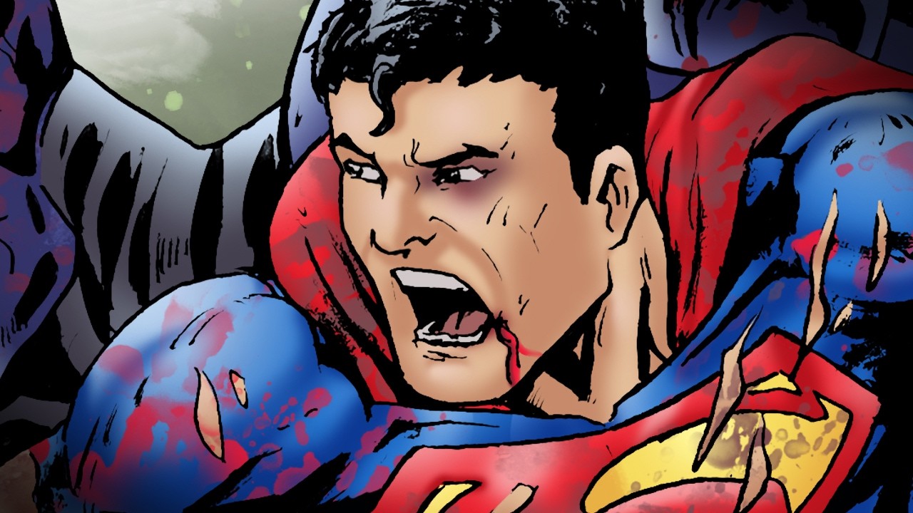 Drawing Superman Vs Darkseid