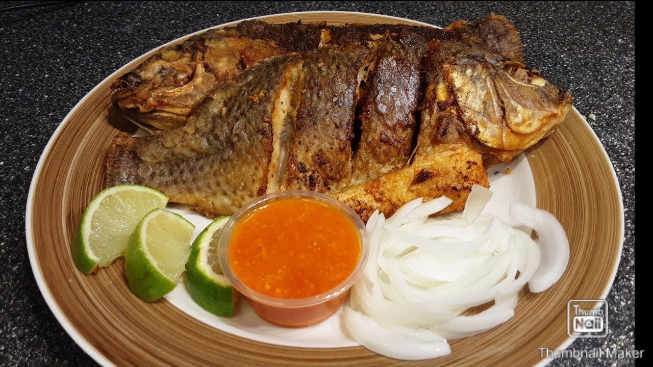 بلطي مقلي علي الطريقة السودانية Sudanese Fried Tilapia - Sudanese Food